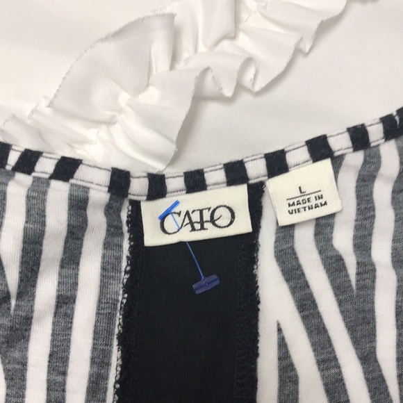 Super soft black and white stripe tunic tank - Picture 6 of 8